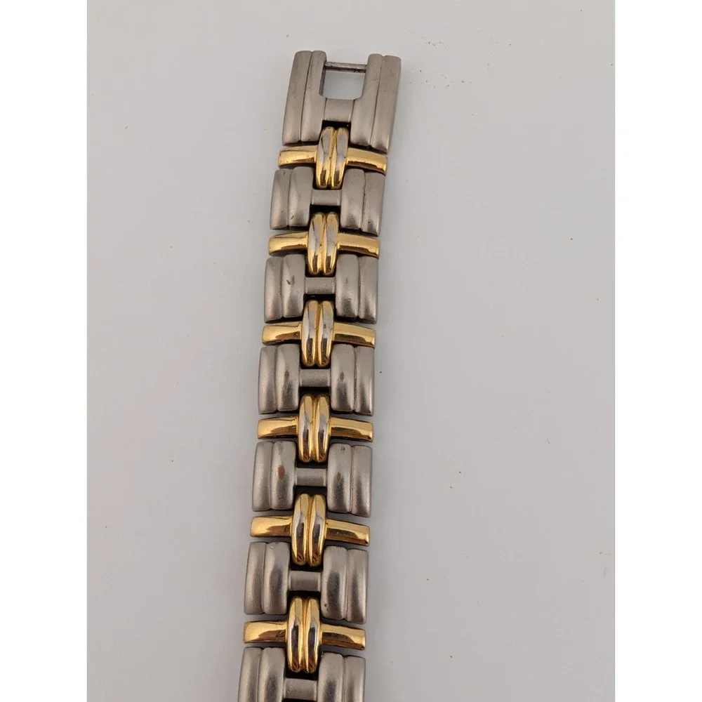 Ann Klein II Watch Women 23mm Silver Gold Two Tone 7
